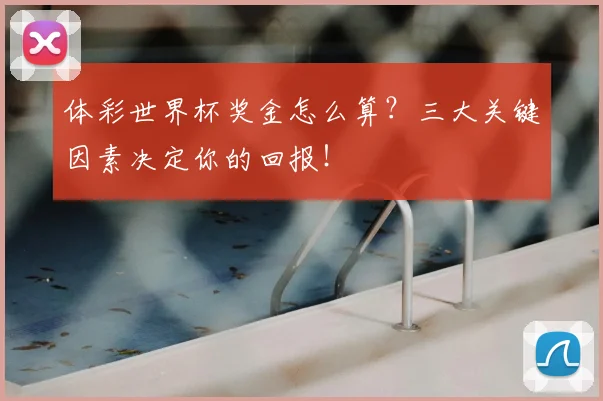 体彩世界杯奖金怎么算？三大关键因素决定你的回报！